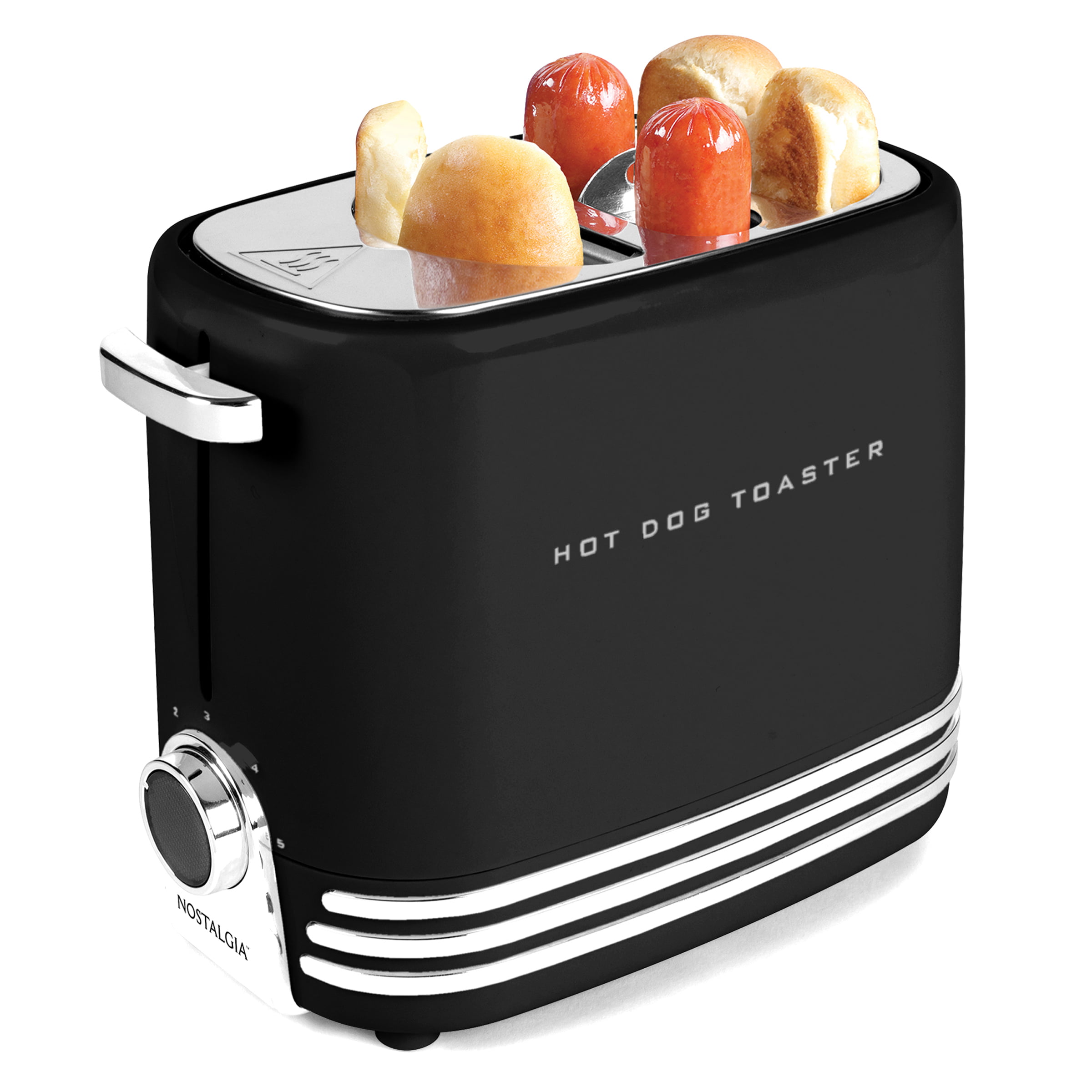 HDT900RD Nostalgia 2 Slot Hot Dog and Bun Toaster with Mini