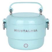 Nostalgia 20 oz. Classic Retro Heated Lunchbox, Aqua