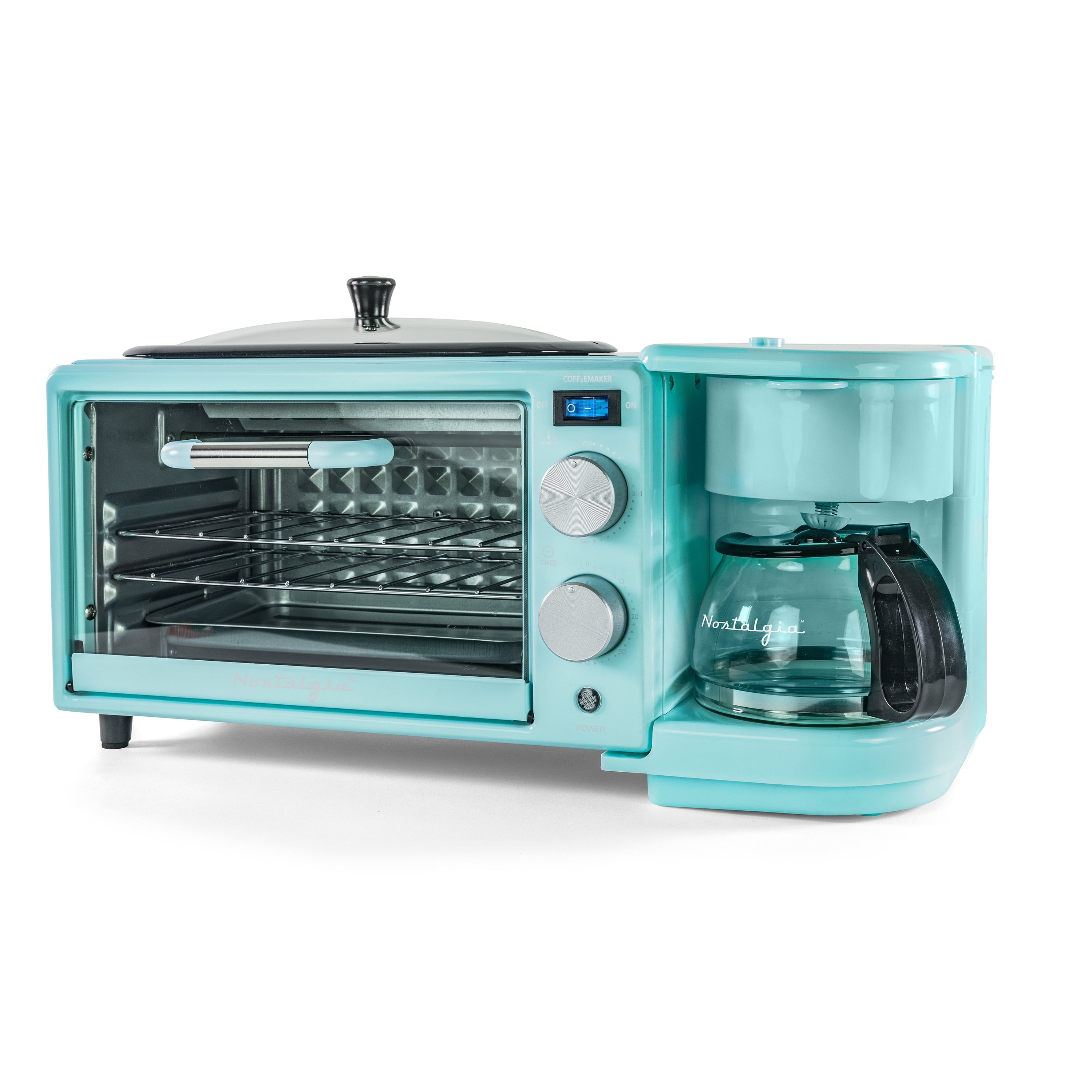 Nostalgia 3-in-1 Retro Breakfast Station - Includes 5 Cup Coffee