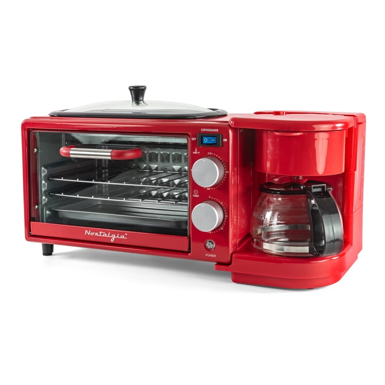 Nostalgia 3-in-1 Retro Breakfast Station - Includes 5 Cup Coffee