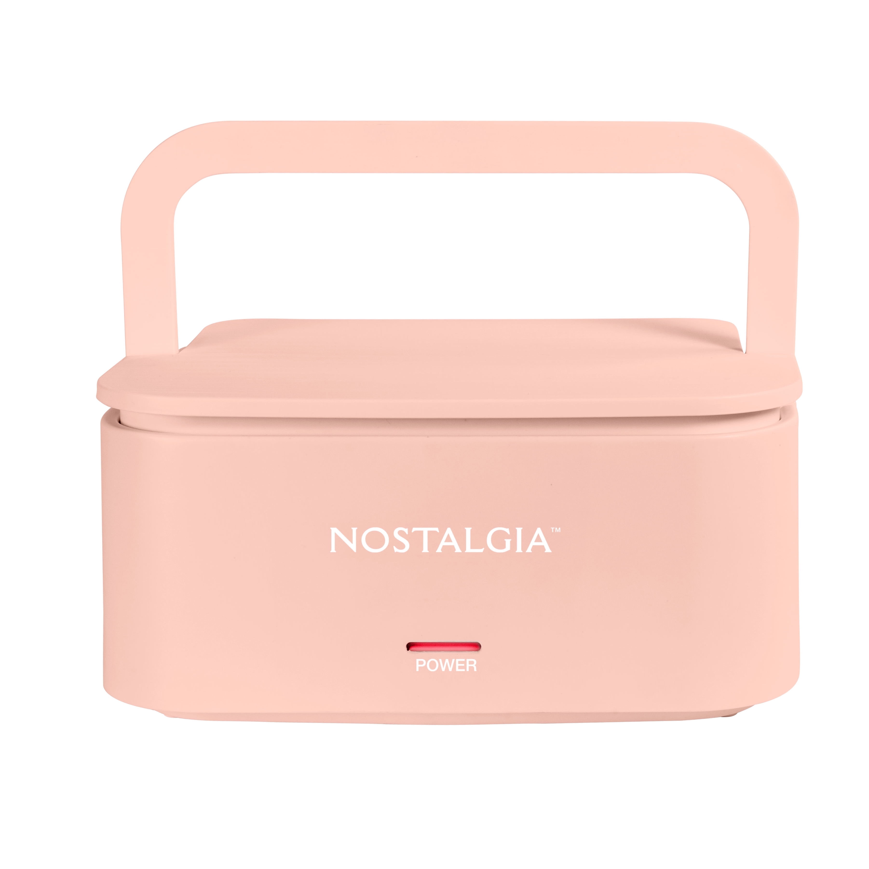 Nostalgia 32 oz Portable Heated Lunch Box with Stainless Steel Lunch Container, Cherry Blossom