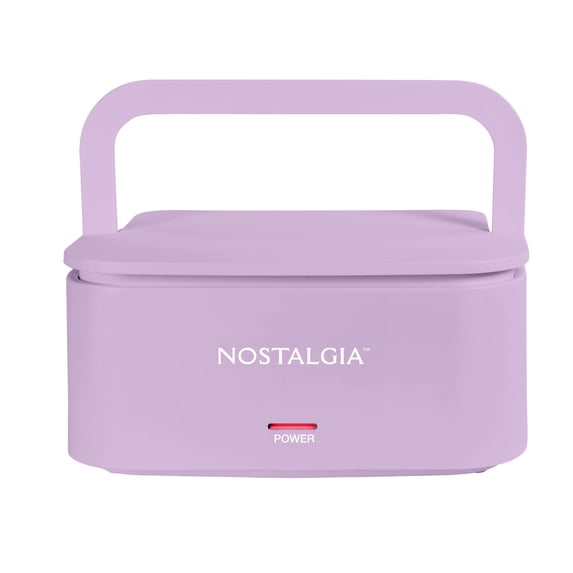 Nostalgia 32 oz Portable Heated Lunch Box with Stainless Steel Lunch Container, Lavender