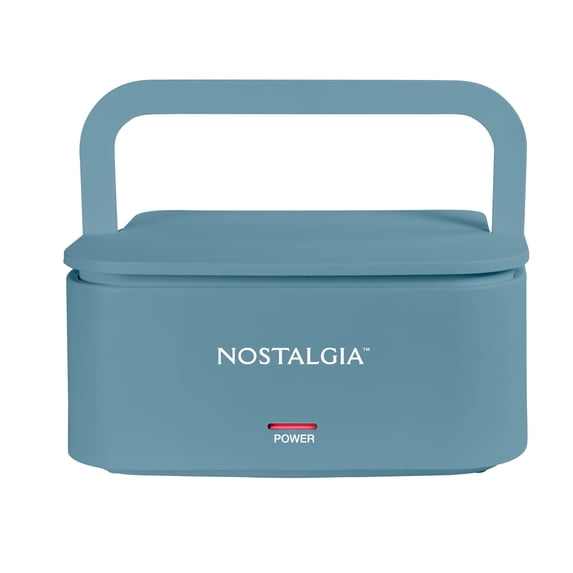Nostalgia 32 oz. Portable Heated Lunch Box, Ocean Blue