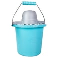 thumbnail image 1 of Nostalgia 4-Quart Ice Cream Machine, Vintage Electric Ice Cream Maker with Easy-Carry Handle, Blue, 1 of 7