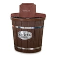 thumbnail image 1 of Nostalgia 4-Quart Electric Wood Bucket Ice Cream Maker, 1 of 10