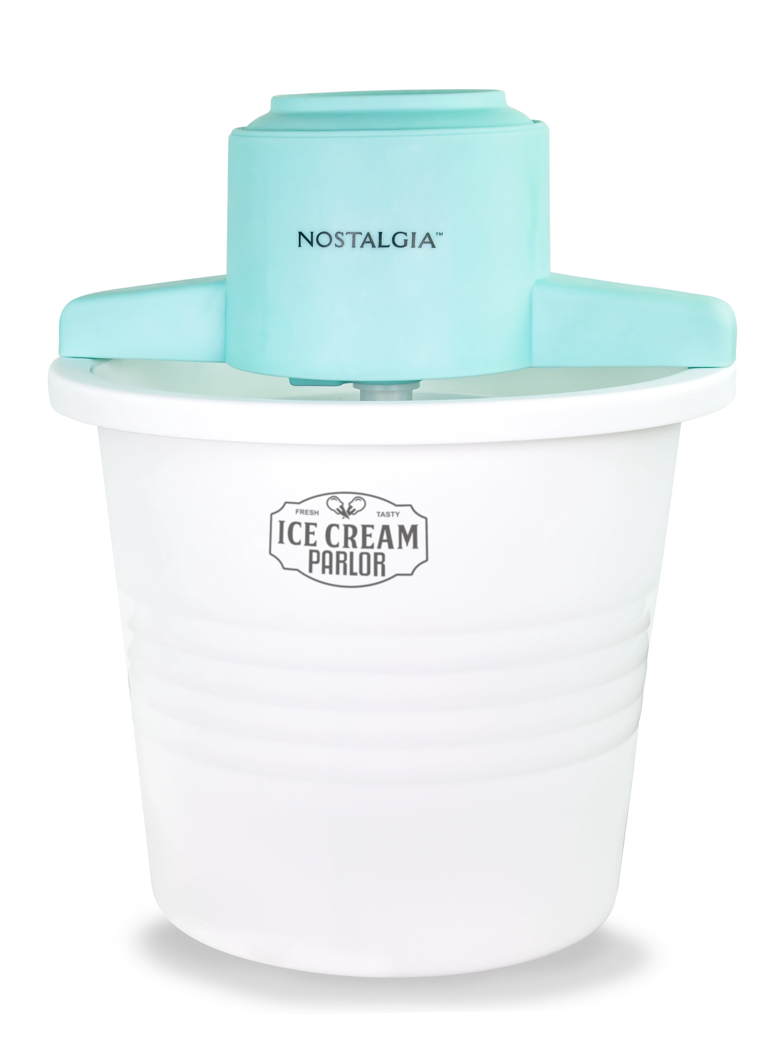 Nostalgia 4-Quart Parlor Electric Ice Cream Maker - White - Walmart.com