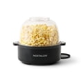 thumbnail image 1 of Nostalgia 6 qt Countertop Popcorn Machine, Stainless Steel Stirring Popcorn Popper with Vented Lid, Black, 1 of 9