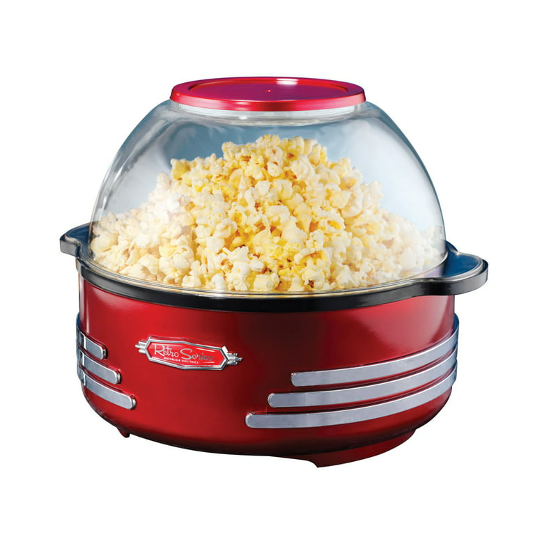 Popcorn Maker Nostalgia Shake'N Pop White Yellow SNP100 New