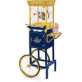 thumbnail image 1 of Nostalgia Popcorn Maker Cart, Vintage Movie Theater Popcorn Machine with Built-In Storage, Red/White, 1 of 5