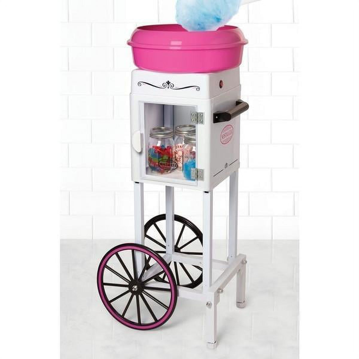 Nostalgia CCM200 Hard & Sugar-Free Candy Cotton Candy Cart, 36-inches Tall - image 1 of 6