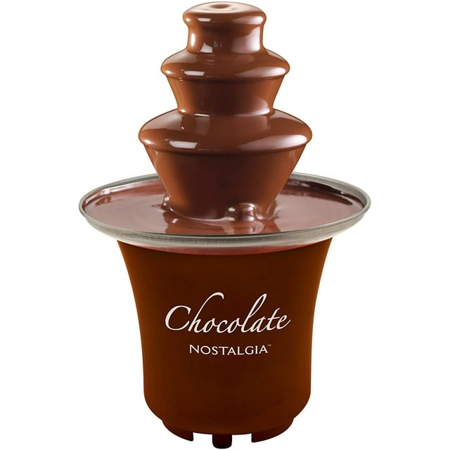 Nostalgia CFF300 3-Tier Chocolate Fondue Fountain, 8-Ounce Capacity