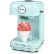 Nostalgia Retro Snow Cone Maker, Countertop Shaved Ice Machine and Snow Cone Maker, Aqua