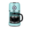 thumbnail image 1 of Nostalgia Retro Coffee Maker, 10-Cup One Button Brewing Classic Coffee Machine with Reusable Filter, Aqua, 1 of 9