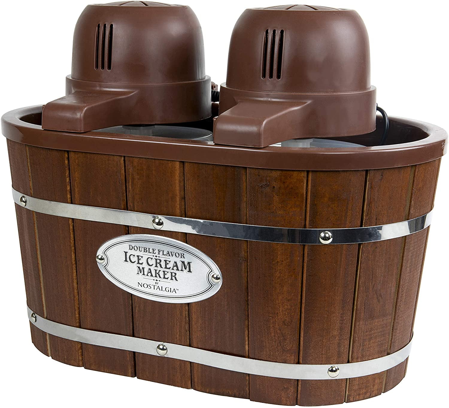 Nostalgia 4 Quart Wooden Ice Cream Bucket 