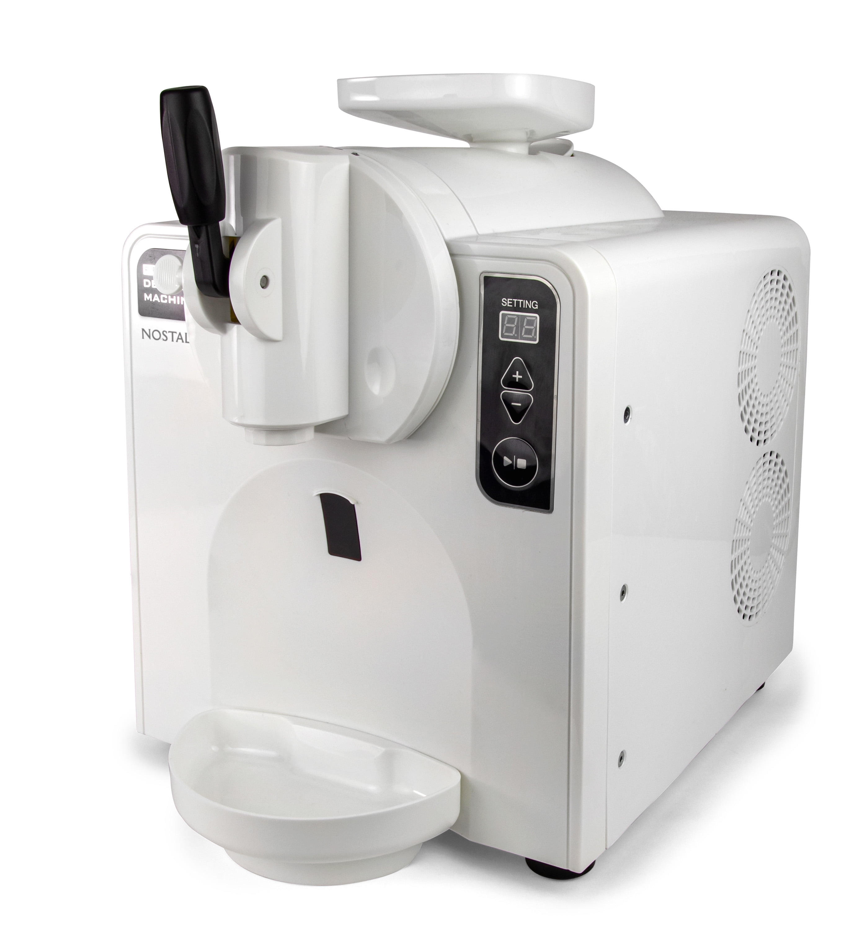 Nostalgia Easy Dispensing Soft Serve Ice Cream Machine Ice Cream Maker for Frozen Yogurt Sorbet Gelato Drinks and More in Minutes LED Display 1 Quart White in Nepal at NPR 156146 Rating 5