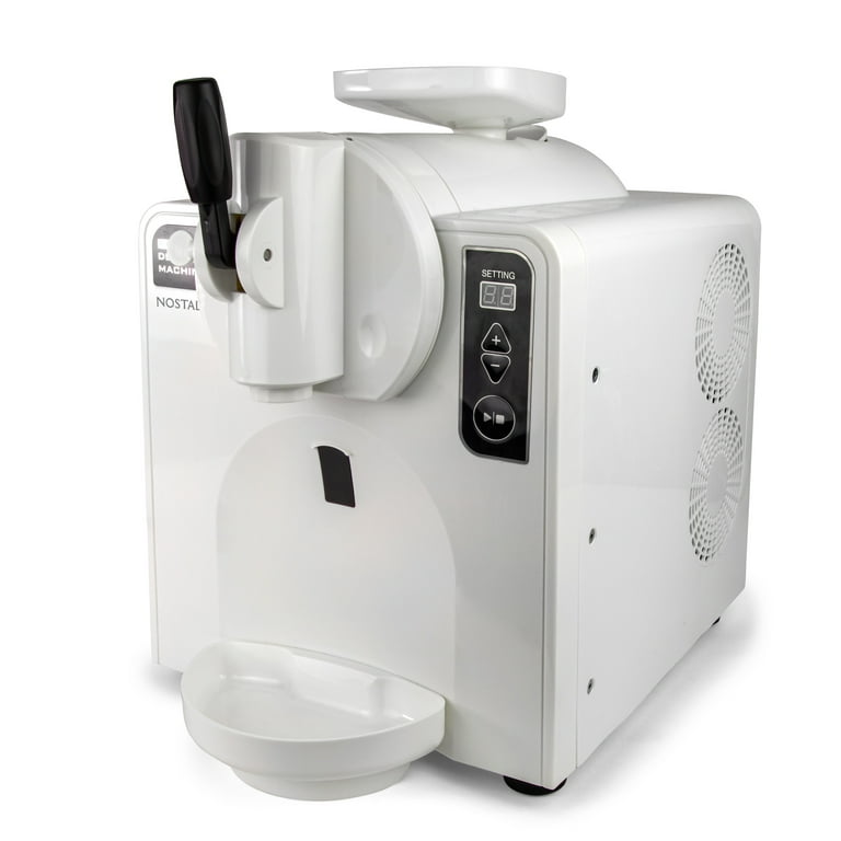 Nostalgia Compressor Countertop Ice Cream Machine Soft Serve Maker for Frozen Treats LED Display 1 Quart White Walmart