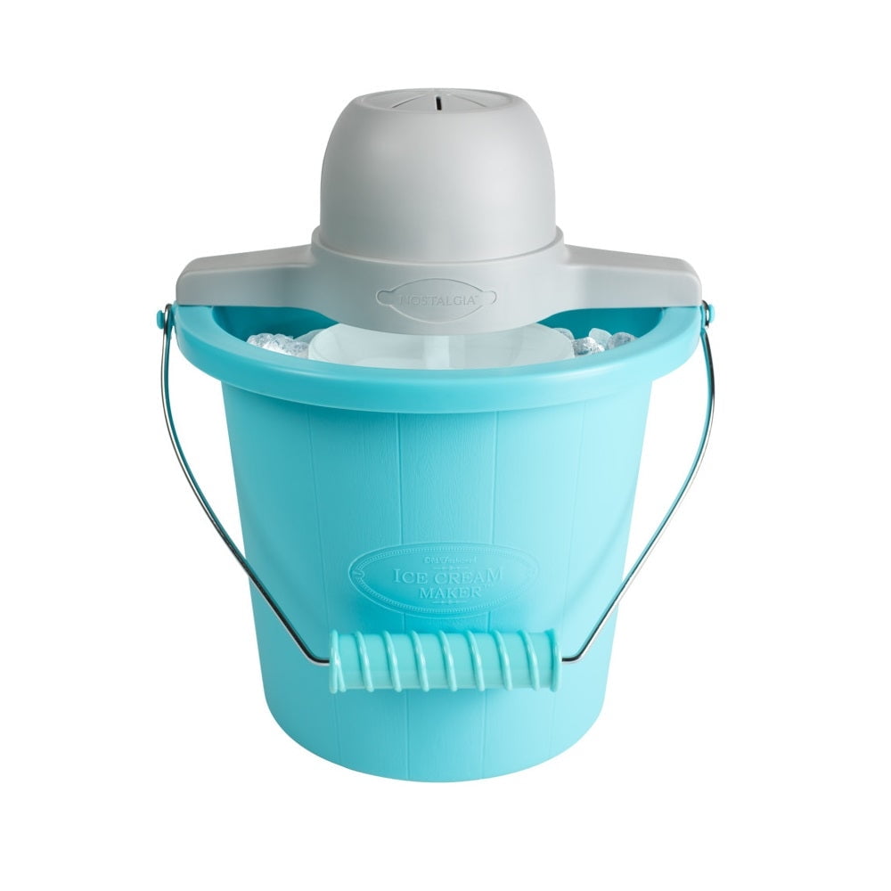 Nostalgia 4-Quart Blue Plastic Electric Ice Cream Maker