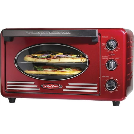 Nostalgia - RTOV2RR Retro 12-Slice Convection Toaster Oven - Retro Red