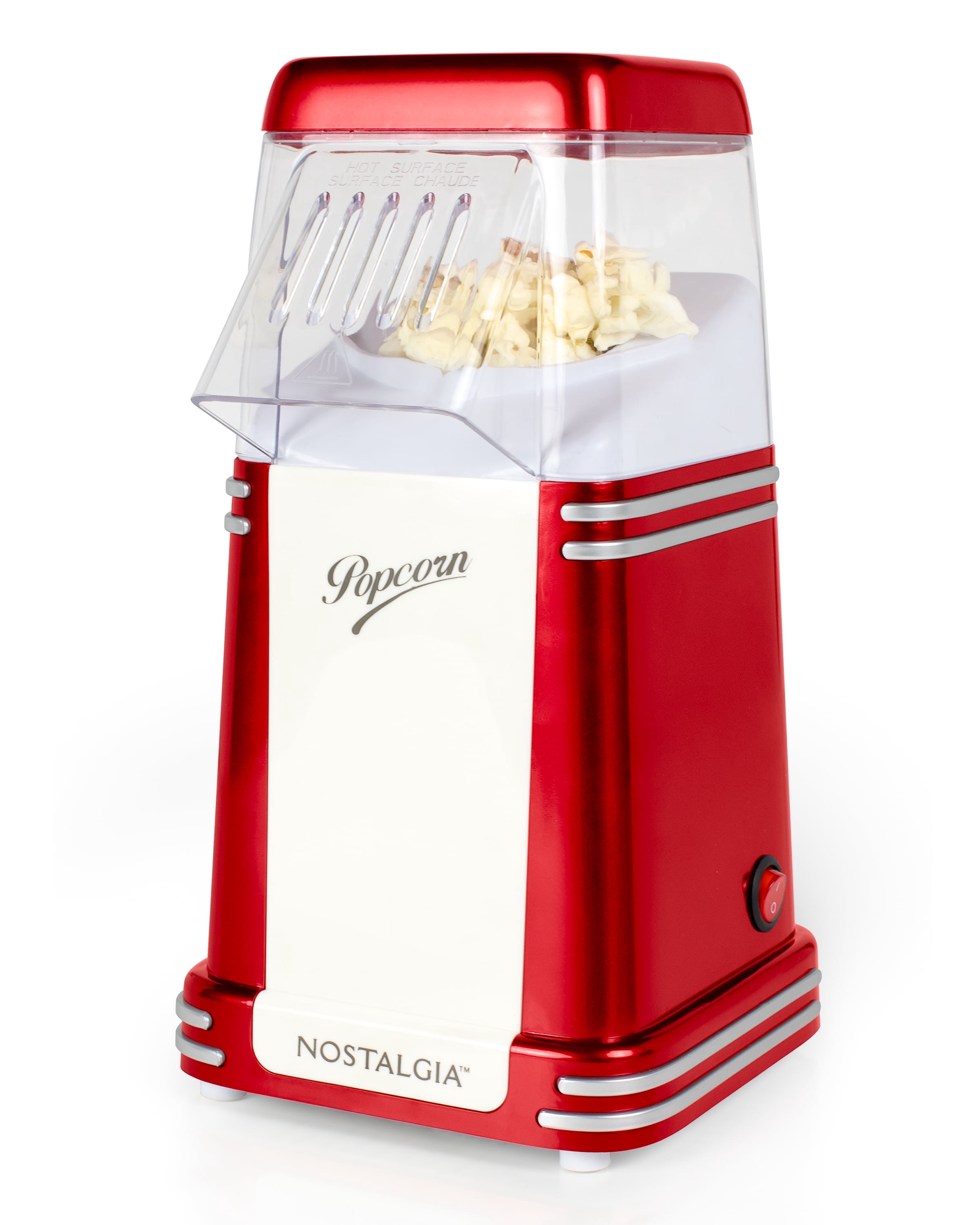Popcorn Machine R Nostalgia Hot Air Popcorn Maker, 8-Cup Countertop Popcorn Machine with ...