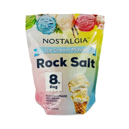 Nostalgia Rock Salt for Ice Cream Makers, 8 lb Pouch