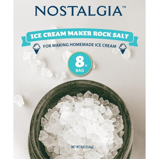 Nostalgia Homemade Ice Cream Maker Rock Salt, 8 lb