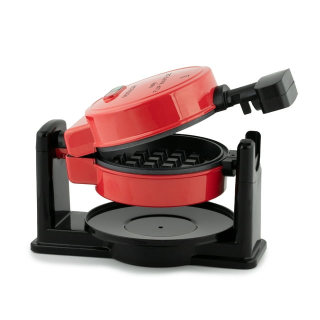 Nostalgia MFLPWF5RD MyMini Flip Belgian Waffle Maker, Red
