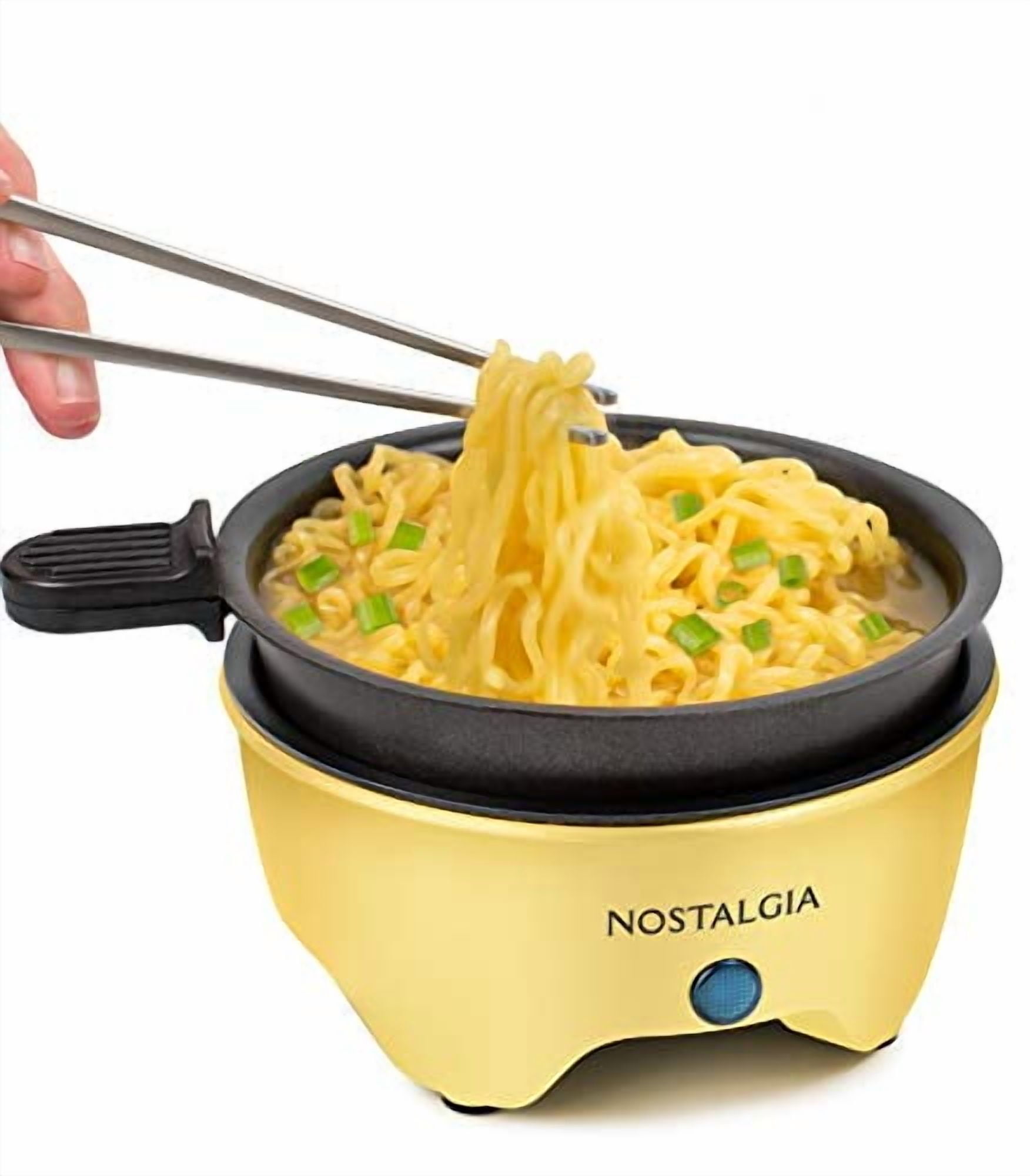 Nostalgia MSK5YW MyMini Personal Electric Skillet & Rapid Noodle Maker, Yellow