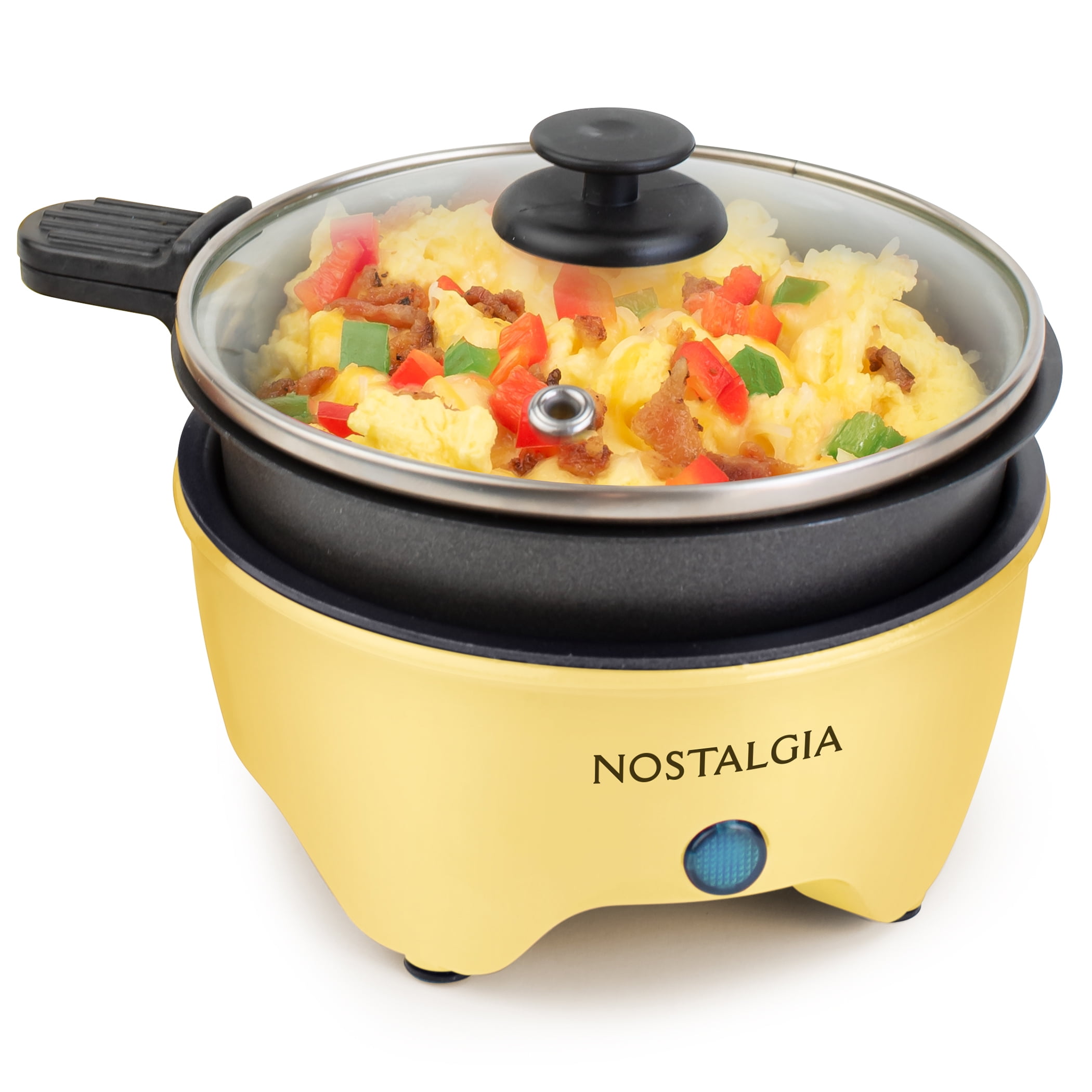 Nostalgia MSK5YW MyMini Personal Electric Skillet & Rapid Noodle Maker,  Yellow 