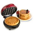 thumbnail image 1 of Nostalgia MyMini Turkey Shaped Mini Waffle Maker with Cool-Touch Handles, 550W, Maroon, 1 of 7