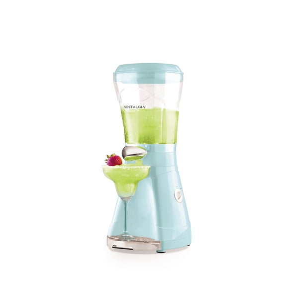 Nostalgia 64 oz Slushie Machine, 200W Slushy Maker and Margarita Maker with 3 Blending Speeds, Aqua