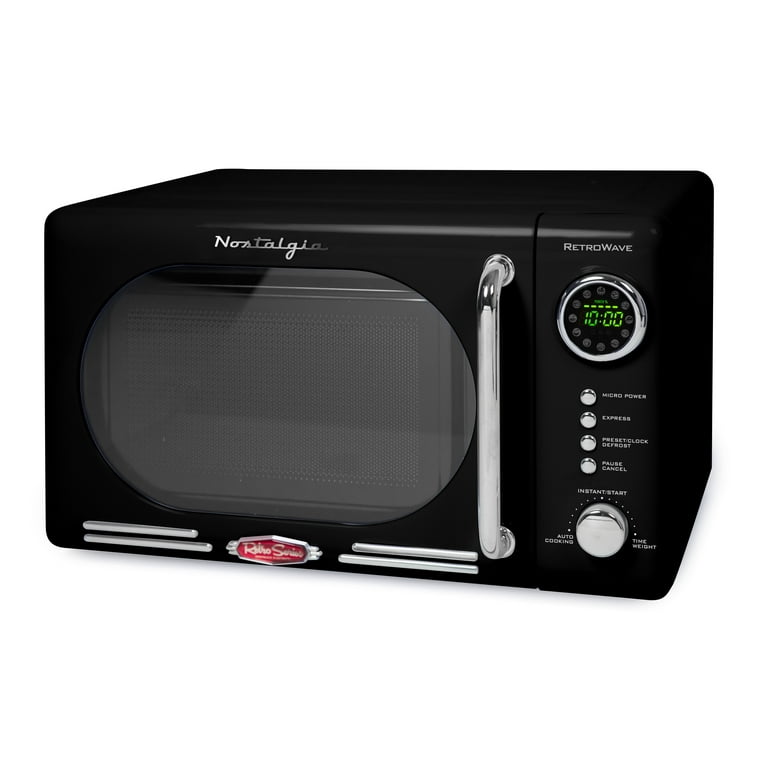 Free Shipping! Nostalgia 0.7 Cu Ft Retro Microwave Oven