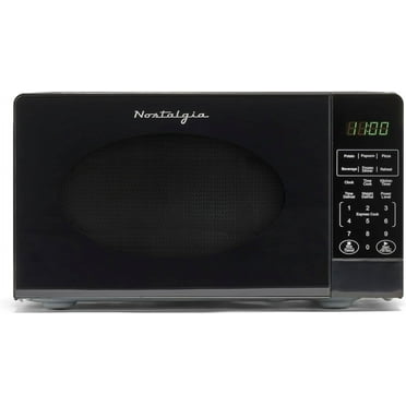 Nostalgia Modern Retro 0.7 Cu. ft. 700-Watt Microwave Oven, Black
