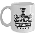 thumbnail image 1 of Nostalgia Mugs - Old School Street Hockey Champ - Fun Games and Hobbies from the Past - Premium Ceramic Coffee Cup - 15oz Ceramic Coffee Cup - Appreciation Birthday Stocking Stuffer, 1 of 1