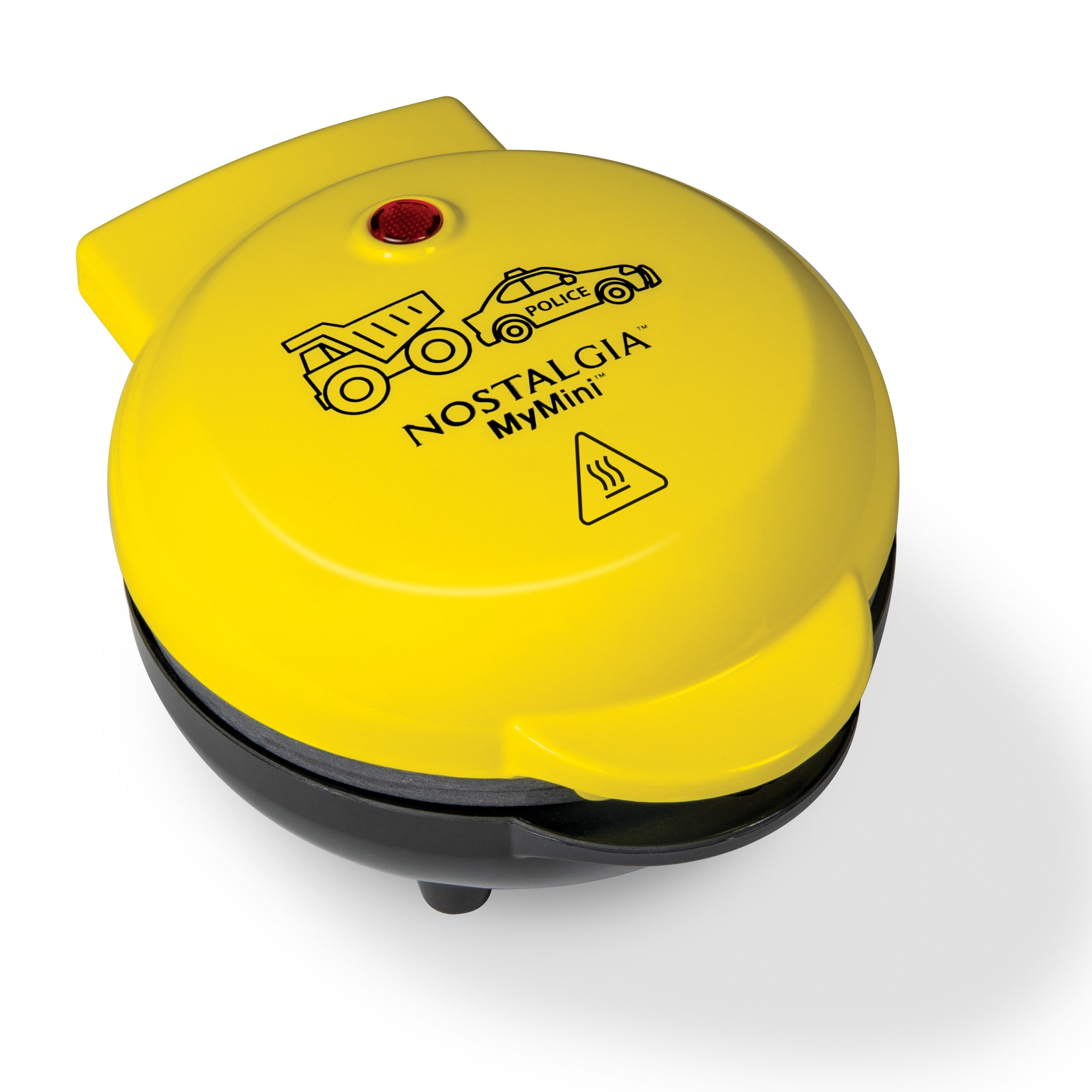 Nostalgia MyMini Cars and Trucks Shaped Electric Waffle Maker, Yellow