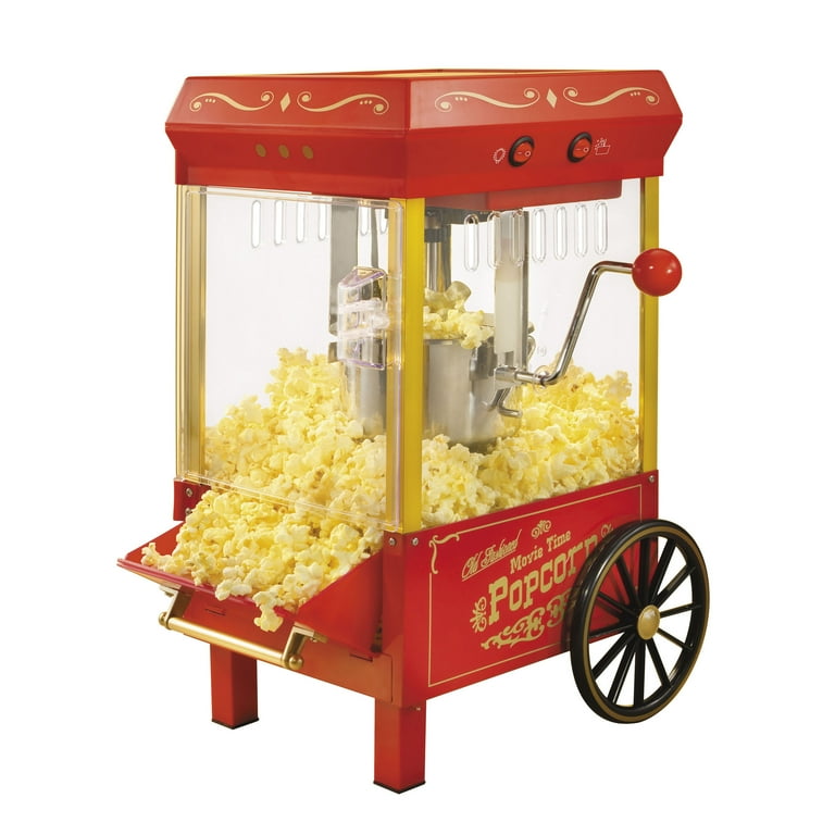 Nostalgia NKPWLTT25RD Vintage 2.5 Ounce Kettle Popcorn Maker
