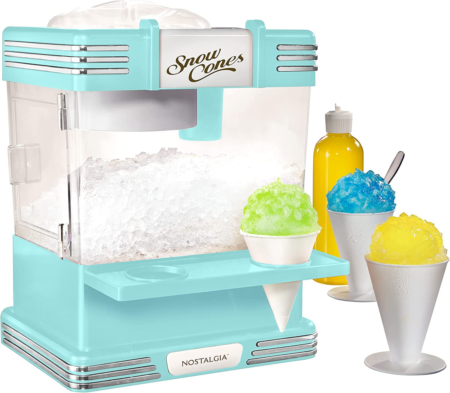 BENTISM Commercial Ice Crusher Snowball Machine Commercial Black Snow Cone  Machine