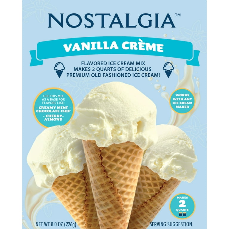 Nostalgia Vanilla Crme Ice Cream Mix, 8 oz.