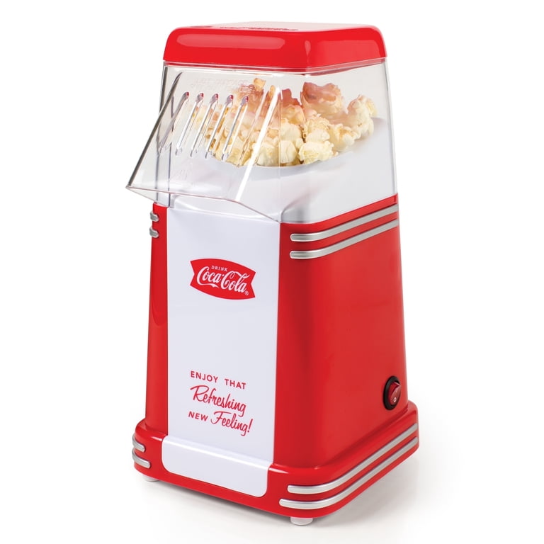 Nostalgia Coca-Cola Hot Air Popcorn Maker, 8-Cup, Retro Design