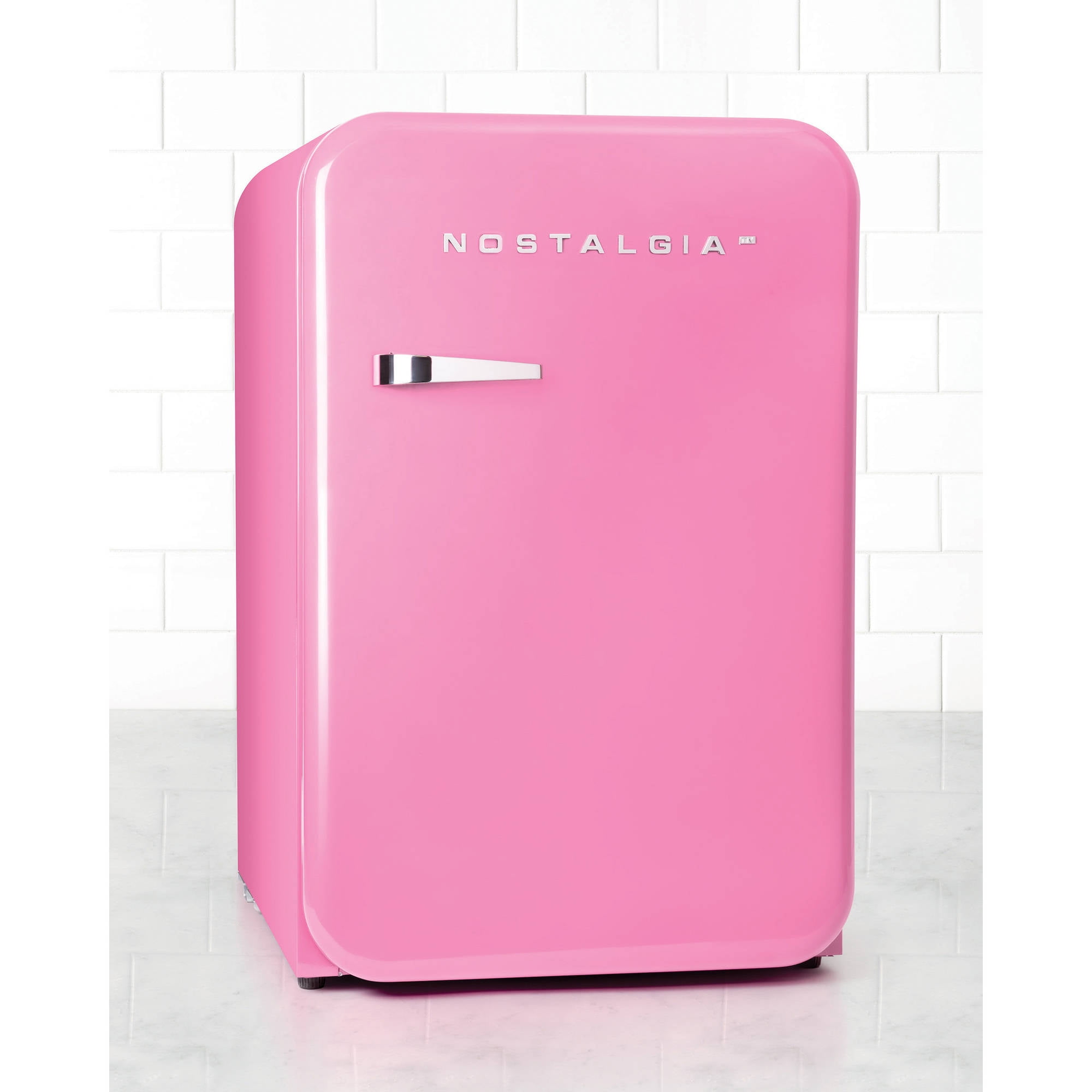 Nostalgia RRF38SDPK Retro Series 3.8 Cu Ft Refrigerator, Pink