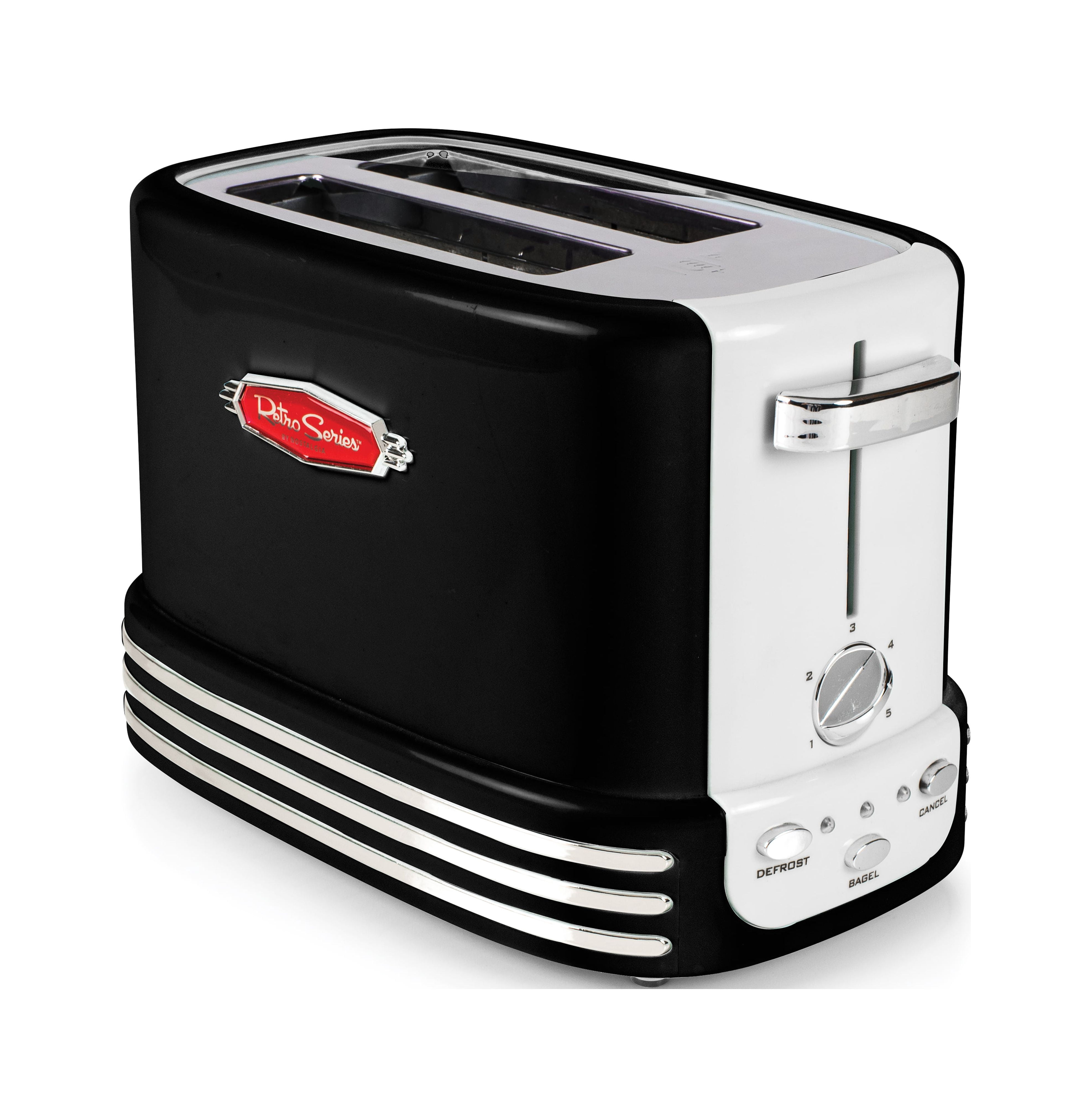 Nostalgia RTOS200BK New and Improved Retro Wide 2Slice Toaster Perfect