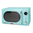 thumbnail image 1 of Nostalgia 0.7 cu ft Retro Microwave Oven, 700W Countertop Microwave Oven with LED Display, Aqua, 1 of 5