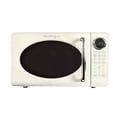 thumbnail image 1 of Nostalgia 0.7 cu ft Retro Microwave Oven, 700W Countertop Microwave Oven with 12 Cook Settings, Ivory, 1 of 7