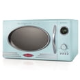 thumbnail image 1 of Nostalgia Retro Microwave for Countertop 0.9 cu ft Vintage Microwave, Aqua, 1 of 8