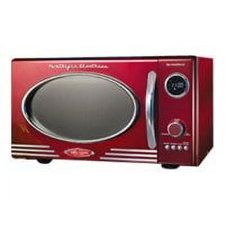 Nostalgia Retro 0.9 Cu. ft. 800-Watt Countertop Microwave