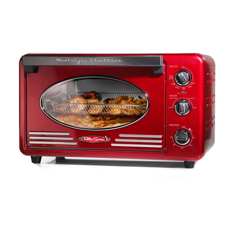 Nostalgia - RTOV2RR Retro 12-Slice Convection Toaster Oven - Retro Red
