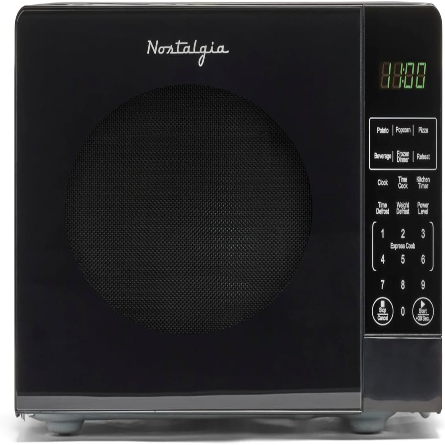 Nostalgia Retro Compact Countertop Microwave Oven 0.7 Cu. Ft. 700