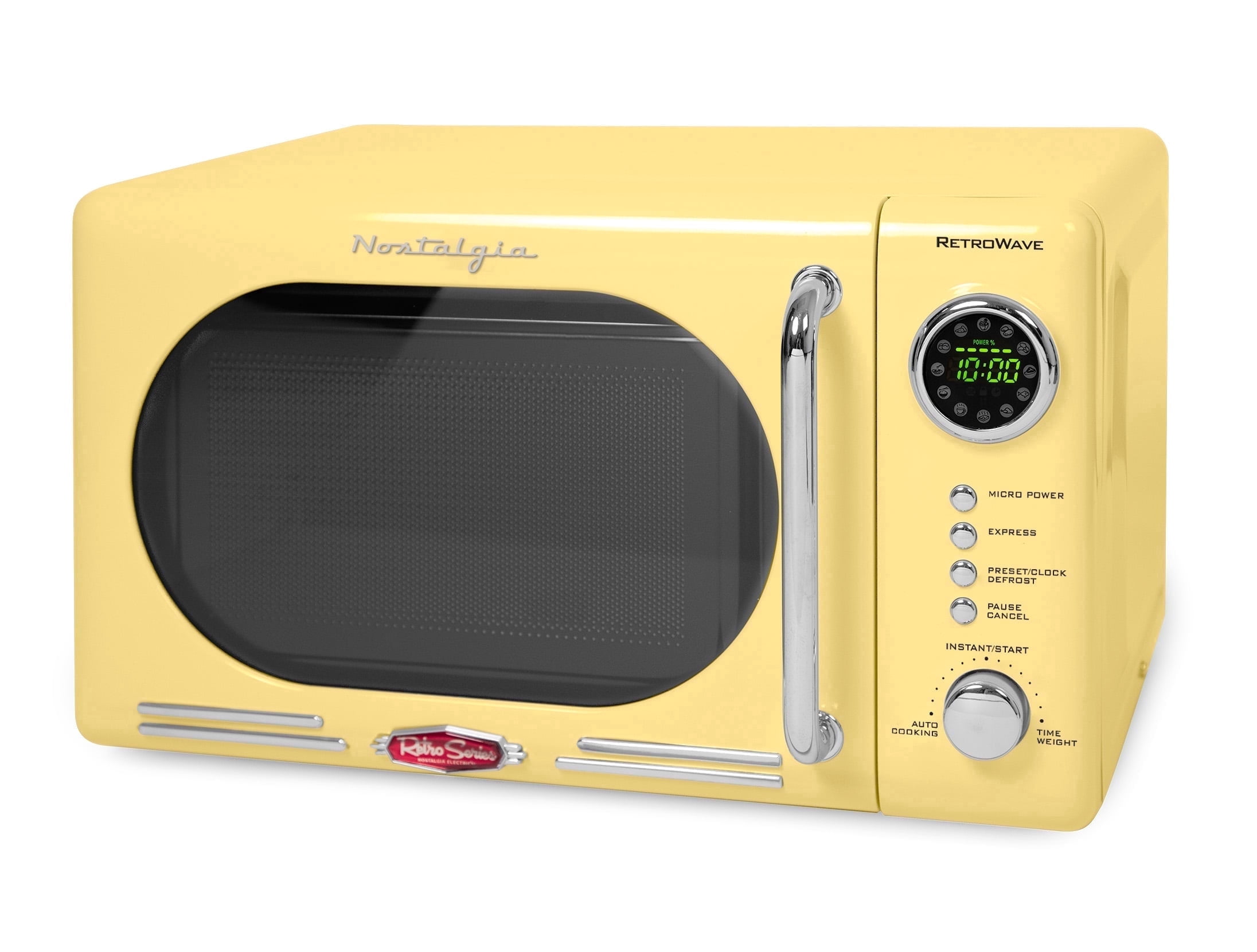 Nostalgia, Retro Microwave Oven, 0.7 cu ft, Red, 700W - Walmart.com