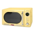 thumbnail image 1 of Nostalgia 0.7 cu ft Retro Microwave Oven, 700W Countertop Microwave Oven with Accessory Bundle, Yellow, 1 of 6