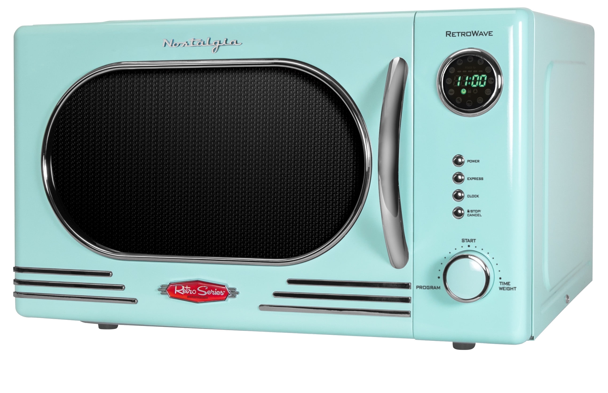 Nostalgia Electric Retro Microwave 電子レンジ Nostalgia Retro 0.7 cu. ft. 700-Watt Countertop Microwave Oven in