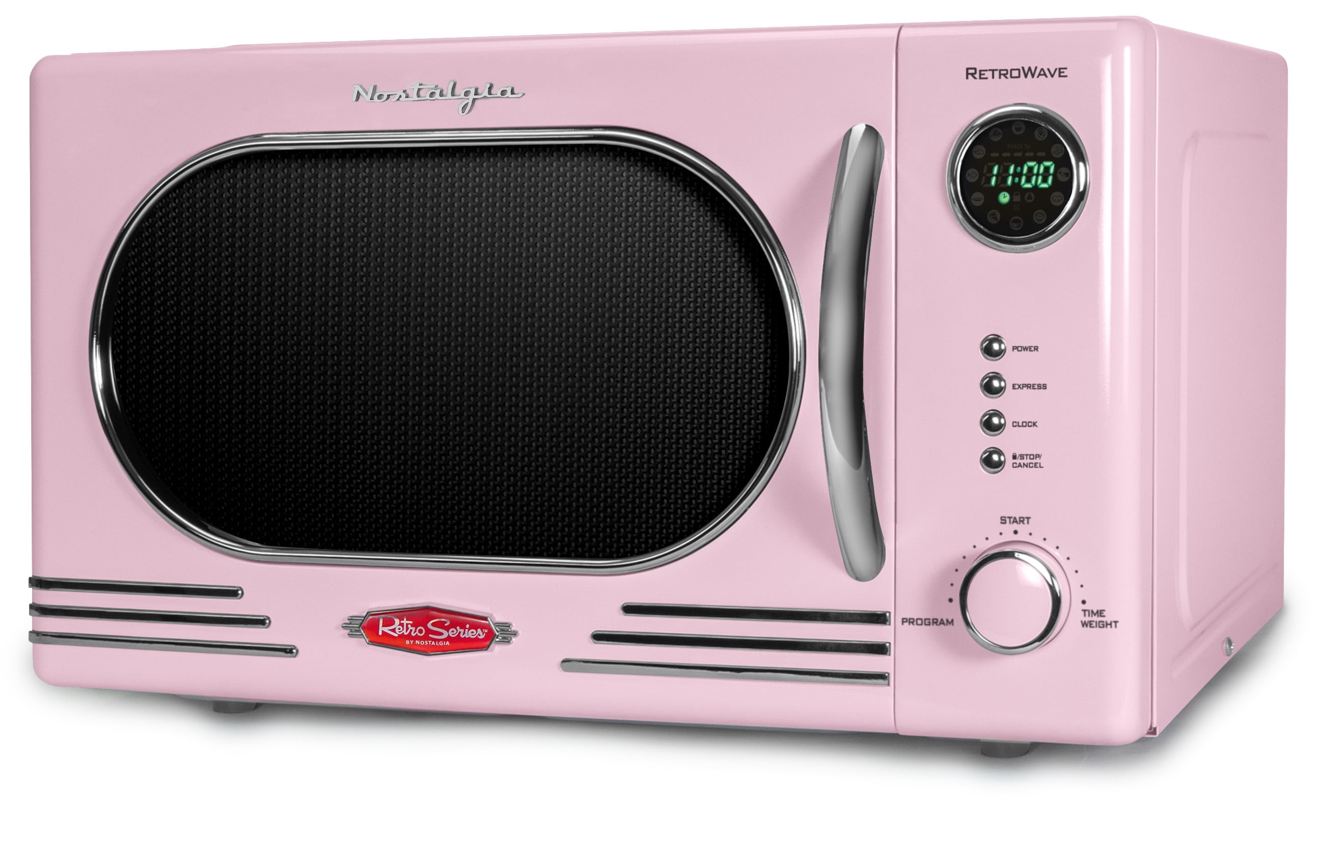 Nostalgia Retro Countertop Microwave Oven - Large 1000-Watt